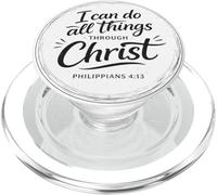 I Can Do All Things Through Christ Inspirational Christian PopSockets PopGrip for MagSafe