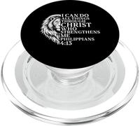 I Can Do All Things Through Christ Lion of Judah Christian PopSockets PopGrip for MagSafe