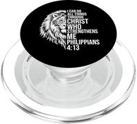 I Can Do All Things Through Christ Lion of Judah Christian PopSockets PopGrip for MagSafe