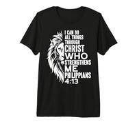 I Can Do All Things Through Christ Lion of Judah Christian Premium T-Shirt
