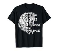 I Can Do All Things Through Christ Lion of Judah Christian T-Shirt