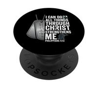 I Can Do All Things Through Christ Military PopSockets Adhesive PopGrip