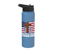 I Can Do All Things Through Christ Military Stainless Steel Insulated Water Bottle