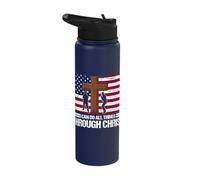 I Can Do All Things Through Christ Military Stainless Steel Insulated Water Bottle