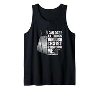 I Can Do All Things Through Christ Military Tank Top