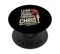 I Can Do All Things Through Christ MMA PopSockets Adhesive PopGrip