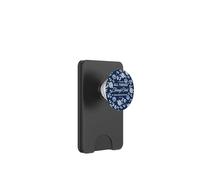 I Can Do All Things Through Christ Phil 4:13 Navy Floral PopSockets PopWallet for MagSafe