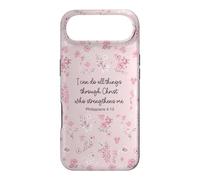 I Can Do All Things Through Christ Philip 4:13 Pink Flora Case for iPhone Air