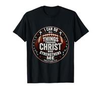 I Can Do All Things Through Christ Philippians 4:13 Football T-Shirt