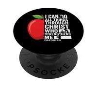I Can Do All Things Through Christ Philippians 4 13 PopSockets Adhesive PopGrip