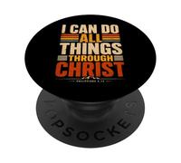 I Can Do All Things Through Christ Philippians 4:13 PopSockets Adhesive PopGrip