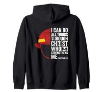 I Can Do All Things Through Christ Philippians 4 13 Zip Hoodie