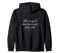 I Can Do All Things Through Christ Philippians 4:13 Zip Hoodie