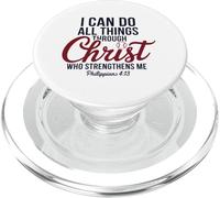 I Can Do All Things Through Christ Philippians Baseball PopSockets PopGrip for MagSafe