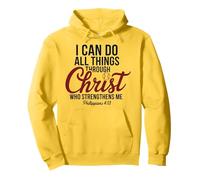 I Can Do All Things Through Christ Philippians Baseball Pullover Hoodie