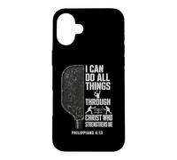 I Can Do All Things Through Christ Pickleball Player Case for iPhone 16 Plus