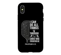 I Can Do All Things Through Christ Pickleball Player Case for iPhone X/XS