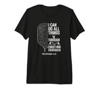 I Can Do All Things Through Christ Pickleball Player Premium T-Shirt