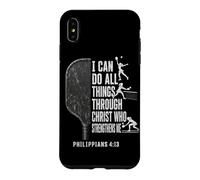 I Can Do All Things Through Christ Pickleball Player Women Case for iPhone XS Max