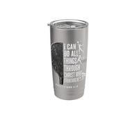I Can Do All Things Through Christ Pickleball Player Women Stainless Steel Insulated Tumbler
