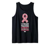 I Can Do All Things Through Christ Pink Ribbon Breast Cancer Tank Top