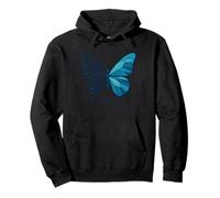 I Can Do All Things Through Christ Religious Butterfly Art Pullover Hoodie