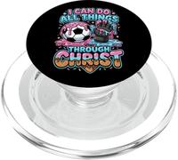 I Can Do All Things Through Christ Soccer Goalie Ice Cream PopSockets PopGrip for MagSafe