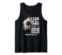 I Can Do All Things Through Christ Soccer Player Tank Top