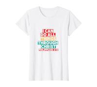 I can Do All Things Through Christ Value Graphic T-Shirt, Women, White, XS