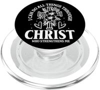 I CAN DO ALL THINGS THROUGH CHRIST WHO STRENGTHENS ME BIBLE PopSockets PopGrip for MagSafe