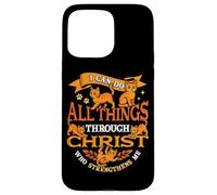 I Can Do All Things Through Christ Who Strengthens Me Cats Case for iPhone 15 Pro Max