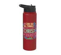 I Can Do All Things Through Christ Who Strengthens Me Easter Stainless Steel Insulated Water Bottle
