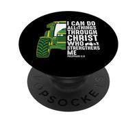 I Can Do All Things Through Christ Who Strengthens Me Farmer PopSockets Adhesive PopGrip