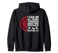I Can Do All Things Through Christ Wrestling Zip Hoodie
