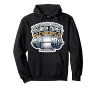 I Can Do All Things Weightlifter Christian Gym Bible Verse Pullover Hoodie