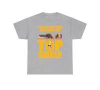 I can do Anything But Reach The Top Shelf T Shirt, Height Fear, Climbing Struggles Tee, Challenge Book Day Unisex T Shirts for Adults and Kids Heather Grey