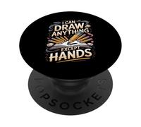I Can Draw Anything Except Hands Drawing Artist PopSockets Adhesive PopGrip