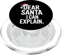 I Can Explain Dear Santa Christmas Party PopSockets PopGrip for MagSafe