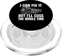 I Can Fix It But Ill Cuss The Whole Time Aircraft Mechanic PopSockets PopGrip for MagSafe