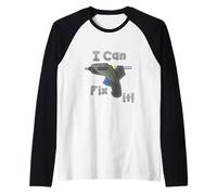I Can Fix It Funny DIY Repair Craft Maker Raglan Baseball Tee