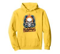 I Can Fix Stupid But It's Gonna Hurt Funny Mechanic Men Pun Pullover Hoodie