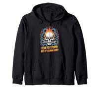 I Can Fix Stupid But It's Gonna Hurt Funny Mechanic Men Pun Zip Hoodie
