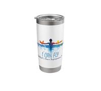 I Can Fly What's Your Superpower? Swim Like Butterfly Stainless Steel Insulated Tumbler