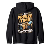 I Can Freeze Time It's My Superpower Wildlife Photography Zip Hoodie