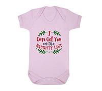 I can get You on The Naughty List [BCX] Baby Grow Vest, 6-12 Months, Pastel Pink
