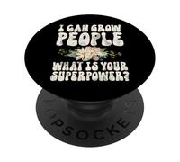 I Can Grow People What’s Your Superpower Baby Shower PopSockets Adhesive PopGrip