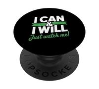 I Can & I Will Beat Lymphoma Cancer Warrior Just Watch-Me PopSockets Adhesive PopGrip