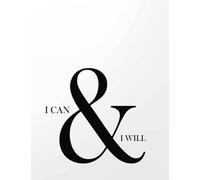I can & I will: Cornell Note Taking System Notebook Journal Notepad Paper College High-School 8.5" x 11" Large Format Size: Volume 2 (Cornell Notepad Paper Notebook Journal And Lined Series)