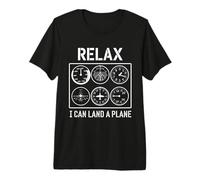 I Can Land A Plane Pilot Six Pack Aviation Crew Lifestyle Premium T-Shirt