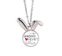 I Can Melt My Grandma's Heart Nana Rabbit Necklace Pendant Bunny Animal Jewelry Gift